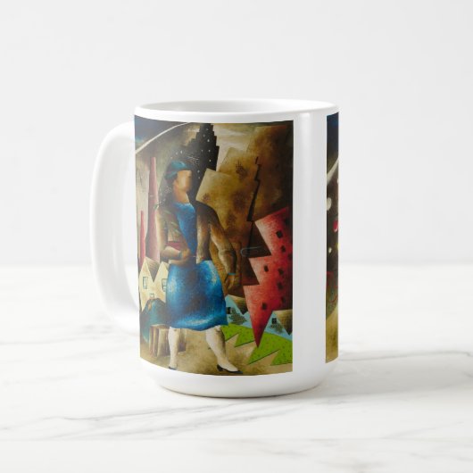 エルドジェ・コルターの立ち退き抽象芸術 コーヒーマグカップ (正面左)