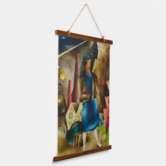 エルドジェ・コルターの立ち退き抽象芸術 吊り下げ型タペストリー (傾斜あり)