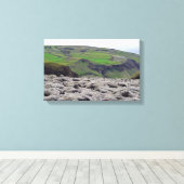 エルドラウン溶岩地 - アイスランド南部 キャンバスプリント (インサイチュ (ウッドフロア))