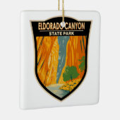 エルドラドキャニオン州パークコロラドヴィンテージアート セラミックオーナメント (右)