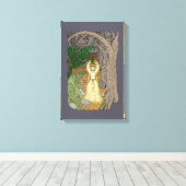 エルドリッチの愛人（森の妖精の女性） キャンバスプリント (インサイチュ (ウッドフロア))