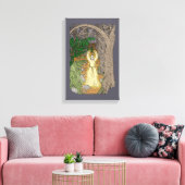 エルドリッチの愛人(森の妖精の女性) キャンバスプリント (インサイチュ (リビング))