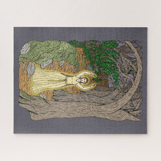 エルドリッチの愛人(森の妖精の女性) ジグソーパズル (横)