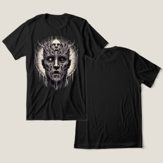 エルドリッチホラー:サイケデリックスカル&ルーツアート トライブレンドTシャツ
