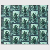 エルドリッチ・サイクリスト： Ctulhu自転車に乗る ラッピングペーパー (フラット)