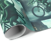 エルドリッチ・サイクリスト： Ctulhu自転車に乗る ラッピングペーパー (ロールコーナー)