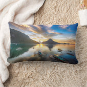 エルニドの夕日 ランバークッション (ブランケット)