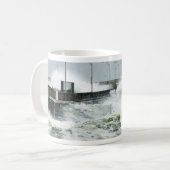 エルニーニョ現象の波 コーヒーマグカップ (正面左)