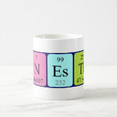 エルネスチン周期表名mag コーヒーマグカップ (中央)