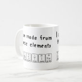 エルネスチン周期表名mag コーヒーマグカップ (正面左)