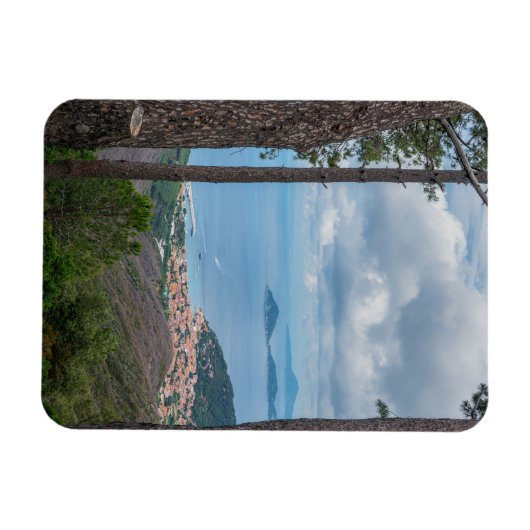 エルバのまわりにマルシアナの景色 マグネット (横)