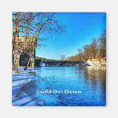 エルバの近くのクロウフィッシュ・ウィスコンシン川。 マグネット (正面)