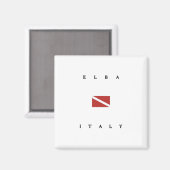 エルバイタリアスキューバダイブ国旗 マグネット (正面/裏面)