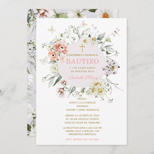 エルバウティゾイプライマーアニトデヌエストラヒヤ 招待状 (正面/裏面)