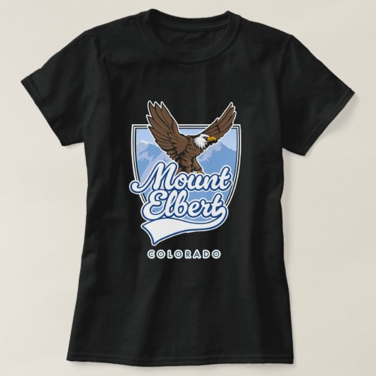 エルバート山トラベルパッチ Tシャツ (デザイン正面)