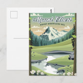 エルバート山ロッキー山脈の旅行ポスター ポストカード (正面/裏面)