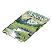 エルバート山ロッキー山脈旅行ポスター マグネット (左側)