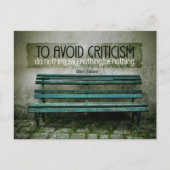 エルバート感動的・うらなり引用文「批判」 ポストカード (正面)