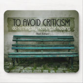 エルバート感動的・うらなり引用文「批判」 マウスパッド (正面)