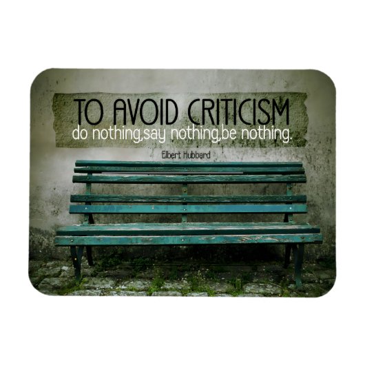 エルバート感動的・うらなり引用文「批判」 マグネット (横)