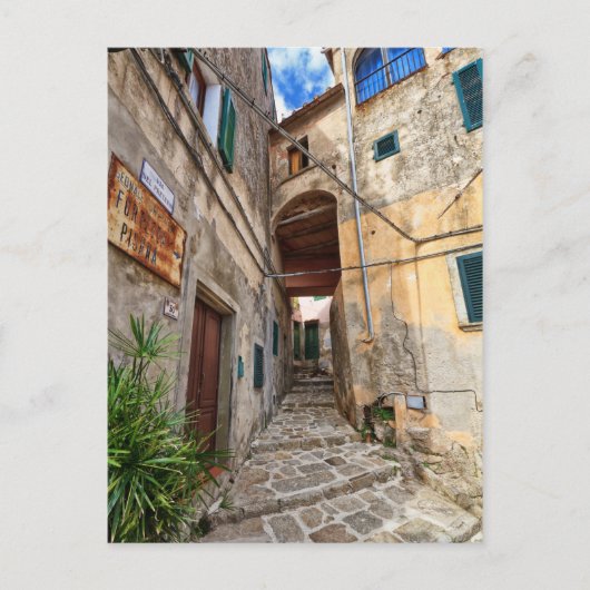 エルバ島 – マルシアナの旧市街 ポストカード (正面)