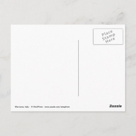 エルバ島 – マルシアナの景色 ポストカード (裏面)