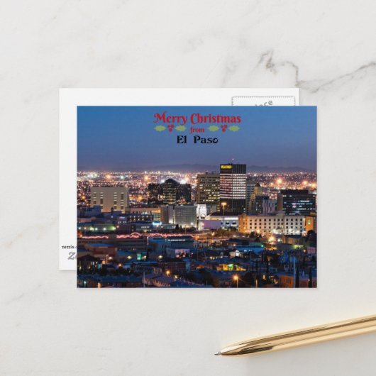 エルパソのメリークリスマス ポストカード (正面/裏面インサイチュ)