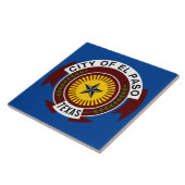 エルパソシティ旗 タイル (側面)