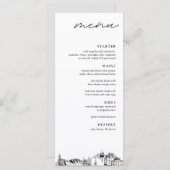 エルパソスカイラインモダンのディナ結婚ーメニュー メニュー (正面/裏面)