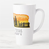 エルパソスカイライン緯度と経度 カフェラテマグ (右)