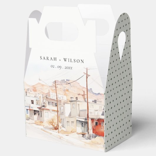 エルパソテキサス州シティスケープ水結婚色の フェイバーボックス (オープン)