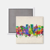 エルパソテキサス州スカイライン マグネット (正面/裏面)