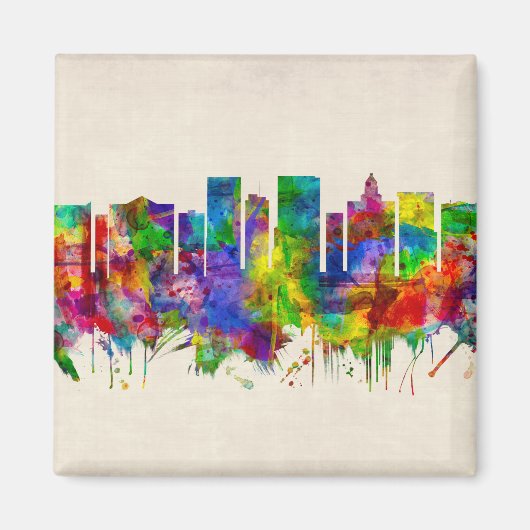 エルパソテキサス州スカイライン マグネット (正面)