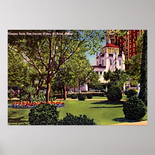 エルパソテキサス州プラザ1940 ポスター (正面)