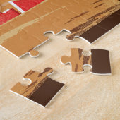 エルパソテキサス州マンガートデザートヴィンテージトラベル ジグソーパズル (側面)