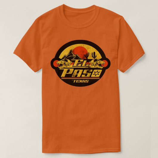 エルパソテキサス州ヴィンテージ Tシャツ (デザイン正面)