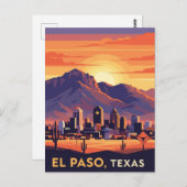エルパソテキサス州旅行 ポストカード (正面/裏面)
