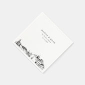 エルパソテキサス州結婚紙ナプキン スタンダードカクテルナプキン (角)