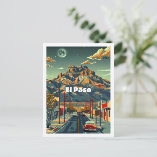 エルパソテキサス州USA有名な旅行の場所 ポストカード (スタンド正面)