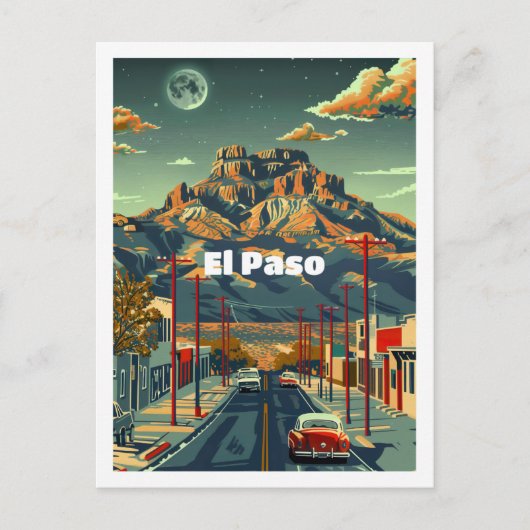 エルパソテキサス州USA有名な旅行の場所 ポストカード (正面)