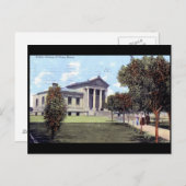 エルパソ図書館、テキサス州1911ヴィンテージ ポストカード (正面/裏面)