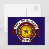 エルパソ国旗 ポストカード (正面/裏面)