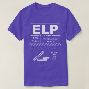 エルパソ国際的エアポートELP Tシャツ
