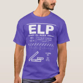 エルパソ国際的エアポートELP Tシャツ (正面)
