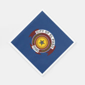 エルパソ市国旗(テキサス州) スタンダードランチョンナプキン (角)