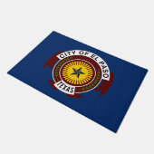 エルパソ市国旗(テキサス州) ドアマット (アングル)