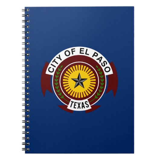 エルパソ市国旗(テキサス州) ノートブック (正面)
