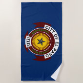 エルパソ市国旗(テキサス州) ビーチタオル (正面)