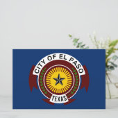 エルパソ市国旗(テキサス州) 便箋 (スタンド正面)