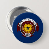 エルパソ市国旗(テキサス州) 缶バッジ (正面&裏面)